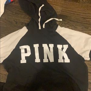 VS Pink Cropped Hoodie